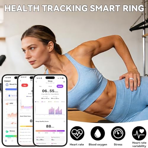 Smart Ring for Women Men,Fitness Tracker,Health Ring,Sleep Tracker - Image 2
