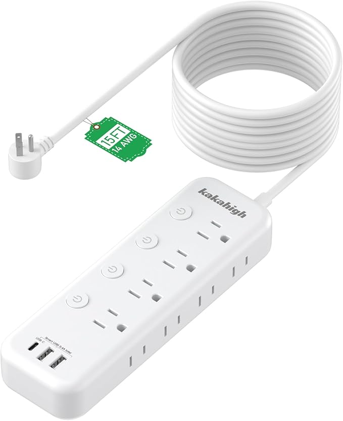 15FT Heavy Duty Extension Cord by YourBetterchoice