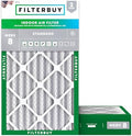 Filterbuy 12x25x4 Air Filter MERV 8 Dust & Allergy Defense (2-Pack) by Filterbuy