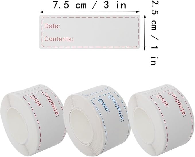 375 pcs Removable Freezers Labels, Freezer Label, Refrigerator Freezer Paper - Image 3