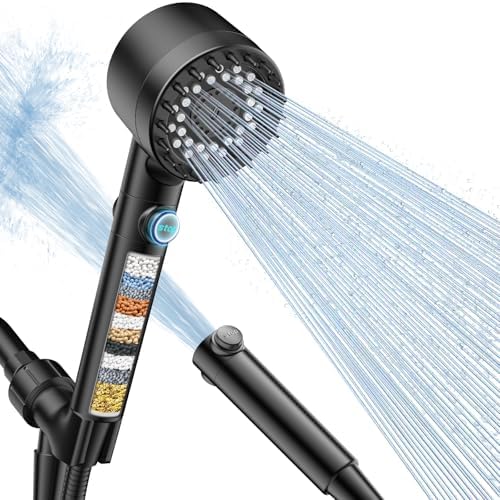 FEELSO Filtered Shower Head with Handheld, High Pressure Shower Filter Head by FEELSO