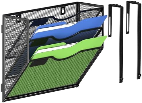 Kuntine.B Wall File Organizer Office Hanging Magazine Holder Wall File Organizer for Office Home by KuntineB