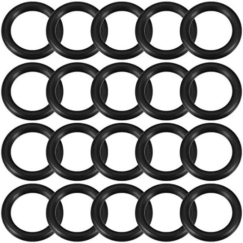 uxcell Nitrile Rubber O-Rings 23mm OD 16mm ID 3.5mm Width, Metric Nitrile Rubber Sealing Gasket for Automotive Machine Plumbing, Pack of 20 by uxcell
