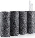 SINGARO Car Tissue Holder, 4 Pack Car Cup Holder Facial Tissues with Travel Tissue Bag, Quick and Convenient Flower Combination Car Tissue Box(4 Canisters/200 Tissues) Gray by SINGARO