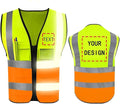 YOWESHOP High Reflective Visibility Safety Vest Custom Your Logo Safety Workwear by YOWESHOP