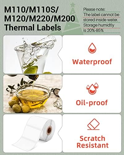 Phomemo Labels 3 Rolls, 1.57"x1.18", for M110/M100/M220/M108, 960 PCS - Image 6
