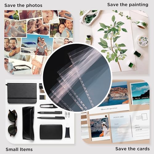 Egofine Self Sealing Cellophane Bags 100 PCS Clear Resealable Sleeves Bags for 8x12 Photo Mats (Bag Size: 8.03x12 inches) - Image 5