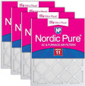 Nordic Pure 18x20x1 Tru Mini Pleat MERV 11 AC Furnace Air Filters 4 Pack by NordicPure