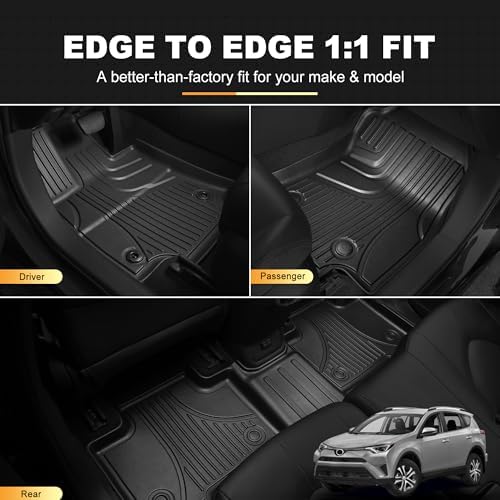 AOMSAZTO Floor Mats for Toyota RAV4 Gas 2013-2018 (Not for Hybrid) - Image 2