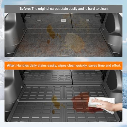 powoq Cargo Mat & Backrest Mats Compatible with 2019-2023 Jeep Cherokee - Image 3