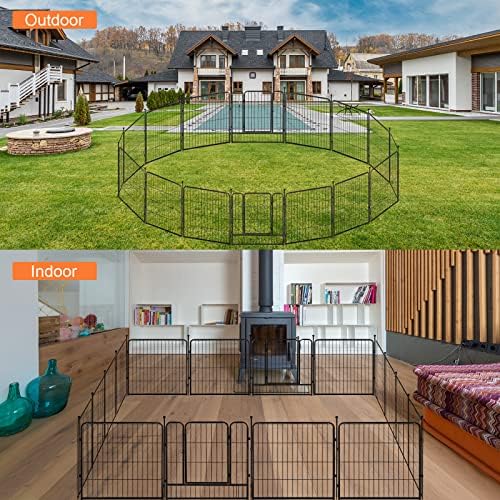 VISCOO Cat Cage, Cat Playpen Indoor & Outdoor, Detachable Metal Wire Kennel Cats Crate - Image 4