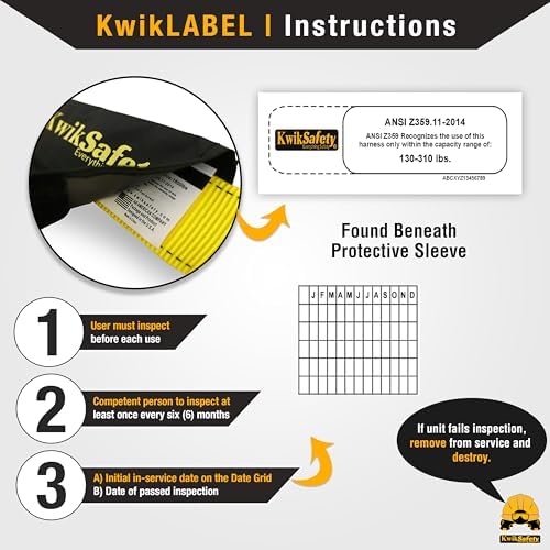 KwikSafety SCORPION Safety Harness ANSI OSHA Fall Protection Gear - Image 5