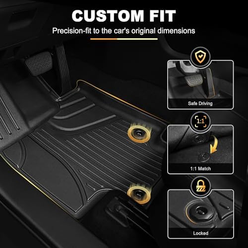 AOMSAZTO Floor Mats for Toyota Highlander 2020-2026 7 Seats (Gas & Hybrid) - Image 6