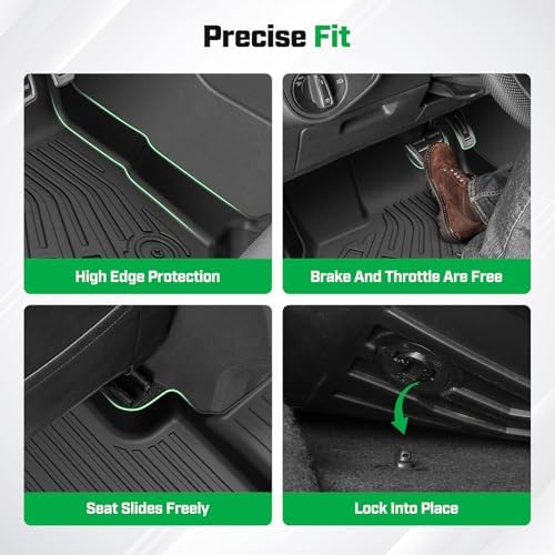 Cartist Floor Mats for Ford Fusion & Lincoln MKZ 2013-2016, All Weather Floor Liners for Fusion Accessories, Heavy Duty TPE Car Mats, Car Accessories - Image 3
