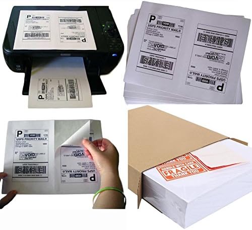 MFLABEL Half Sheet Label Laser/Ink Jet USPS UPS FedEx Shipping Label 8.5 x 11 Inches Packaging Labels, Address Labels for Laser & Inkjet Printers, 15000 Count(7500 Sheets) - Image 7