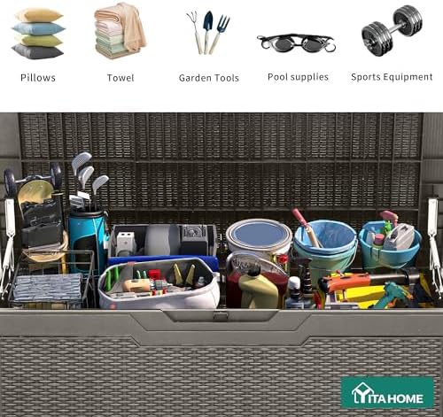 YITAHOME 100 Gallon Resin Deck Box - Image 4