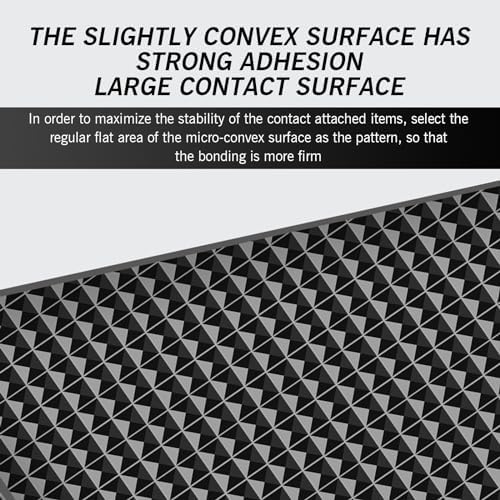 2 PCS Car Dashboard Anti-Slip Mat, 10.62" x 5.9" Grid Pattern High Temperature Resistant Washable Center Console Storage Mat, Double-Sided Self-Adhesive Accessories, for Most Cars (Black) - Image 5