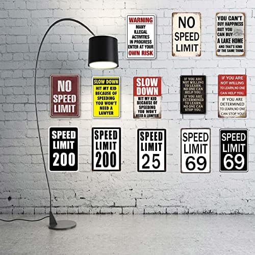 Slow Down Signs Children At Play Safety Signs For Street Caution Warning Kids Playing Safety Tin Sign Speed Limit Crossing Guard Stop Children Playing Yard Road Visual Signal Slow Down Hit My Kid - Image 7