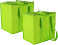 Ezek Reusable Insulated Grocery Bags in Green, Stand Upright, Double The Sturdy by Unknown