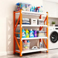 Heavy Duty Warehouse Shelving 4-Tier Industrial Steel Storage Shelves, 2600LB Capacity Per Shelf, Adjustable Shelves for Garage/Factory/Commercial Use (Orange and White, W48*D20*H79) by Unknown