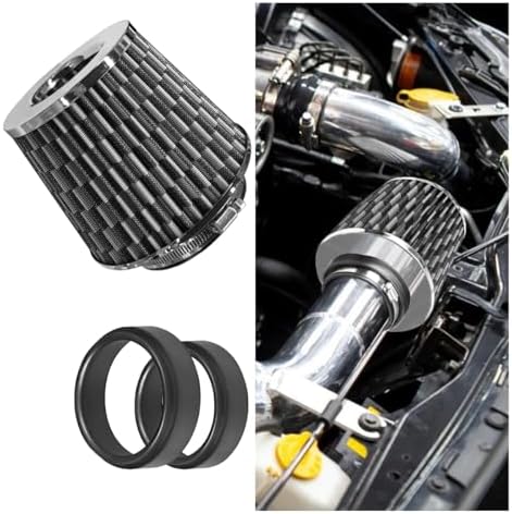 LAINLOY Universal Clamp-On Air Intake Filter, 76 89 102MM, CarbonFiber by Unknown