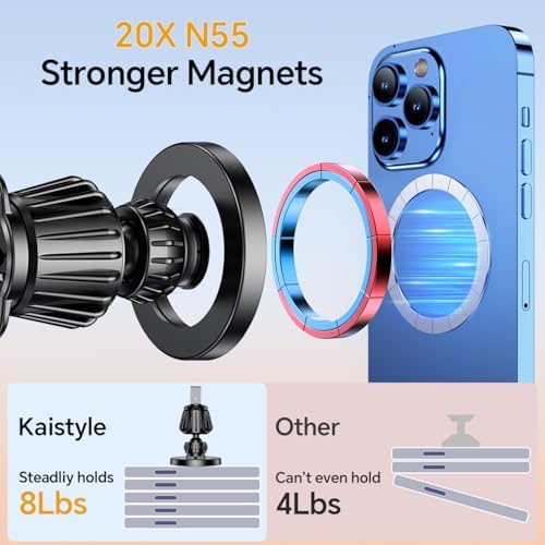 Kaistyle for Magsafe Car Mount【Strong Magnet】 Magnetic Phone Holder for Car Phone Holder Mount Dash Mounted Holders Phone Holders for Your Car Accessories for Women Men for iPhone 18 Pro Max 17 16 15 - Image 4