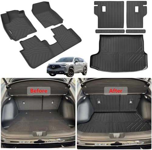 Floor Mat for 2025 2026 Acura ADX Trunk Mat & Backrest Mat，TPE All-Weather Set Cargo Liners Covering The Backrest, Custom Fit Non Slip-car mats Accessories - Image 2