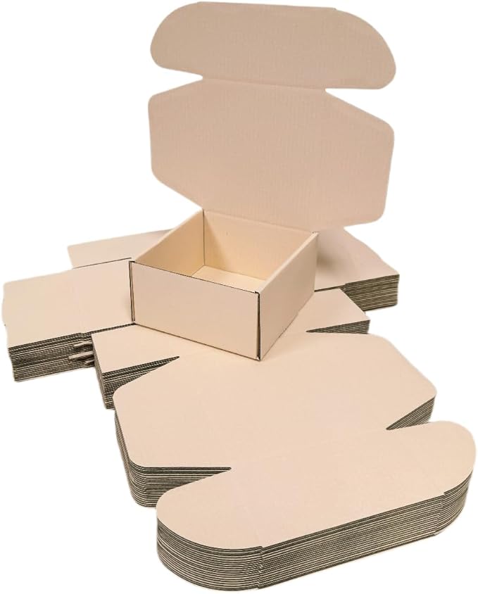 15 Pcs 6 x 6 x 3 inches Corrugated Cardboard Gift Boxes Recyclable Shipping - Image 3