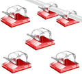 SOULWIT 50 Pcs Self Adhesive Cable Management Clips, Cable Organizers Sticky Wire Clips Cord Holder for TV PC Laptop Ethernet Cable Desktop Home Office (Clear) by SOULWIT