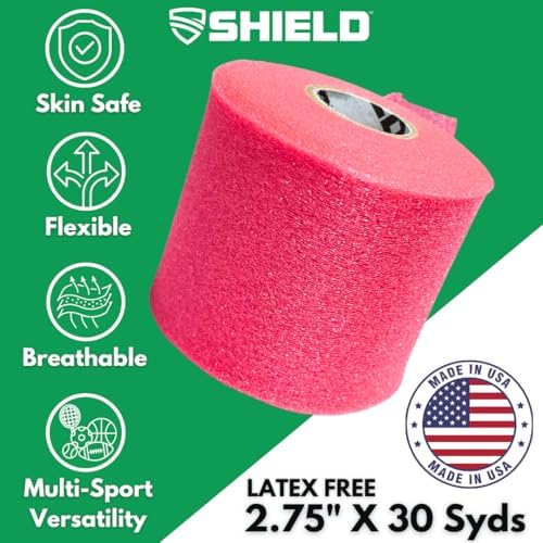 Shield Athletic Underwrap | Bulk Case of 48 Rolls of PreWrap 2.75" X 30 SYards (Pink) - Image 2