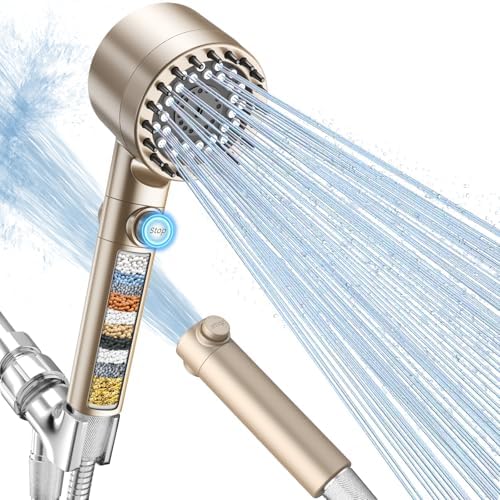 FEELSO Filtered Shower Head with Handheld, High Pressure Shower Filter Head by FEELSO