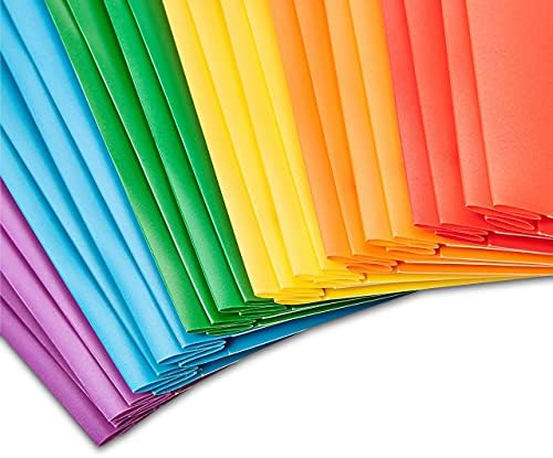 Amazon Basics Heavy Duty Plastic 2 Pocket Folder for Documents, Letter Size Paper, Assorted Colors, Pack of 144 - Image 4
