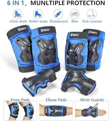 Tanden Skating Protective Gear Knee and Elbow Pads Wrist Guards for Roller Skating Skateboarding, Skate Pads Adult Knee Pads - Image 3
