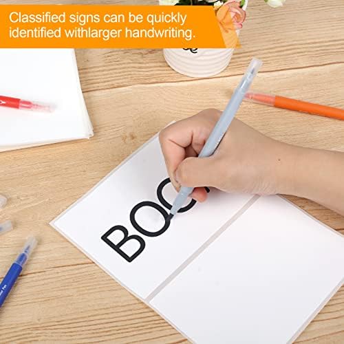 150 Pcs Labels for Storage Bins, 6 X 4 Inch Removable Labels for Storage Bins, Tear Resistant No Residue Storage Bin Label, Matte White Blank Box Label for School, Home, Business - Image 3