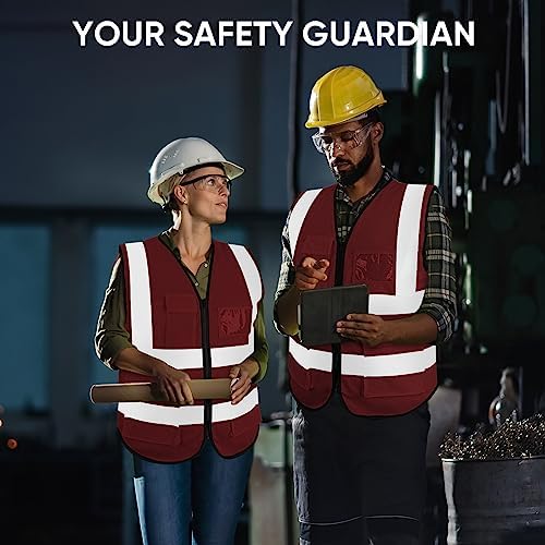 TICONN High Visibility Reflective Safety Vest for Men & Women, ANSI Class 2 - Image 6