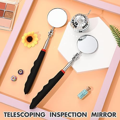 Copkim Telescoping Inspection Mirror for Mechanics,Black,50mm Round - Image 4