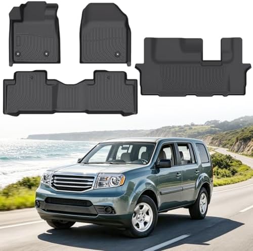Floor Mats for Honda Pilot 2009-2015 by Vehiwell