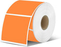iEager Orange Square Thermal Label Stickers, 500 Sheets/Roll by iEager