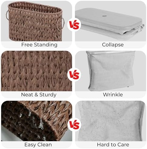 GRANNY SAYS Wicker Toilet Paper Storage, Bathroom Storage Basket, Brown - Image 3