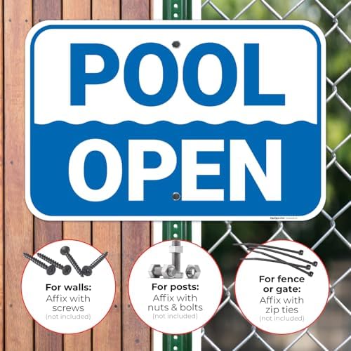 Pool Open Sign, - Image 4