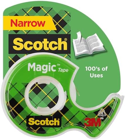 Scotch Magic Tape, Invisible, Engineered for Repairing 1/2 x 800 Inches by ScotchBrand