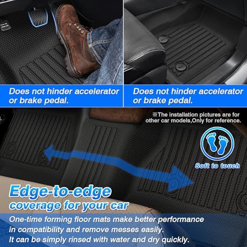 Cartist Floor Mats Fit for Chevy Silverado 2001-2007/ GMC Sierra 1500/2500/3500 (Only Fit Extended Cab Classic Body Style) All Weather Floor Mat - Image 4