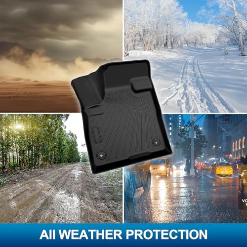 Peleus Floor Mats & Trunk Mat for 2024 2025 2026 Lincoln Nautilus All Weather TPE Protection Floor Liners Full Set with Cargo Liner for Lincoln Nautilus Accessories - Image 5