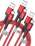 JSAUX USB to USB C Cable, USB C Cable for iPhone 17, 3-Pack (10+6.6+3.3FT) by JSAUX
