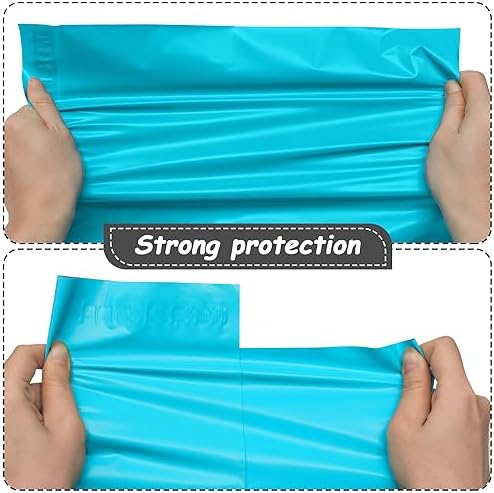 JinRuiKJ Poly Mailers 10x13 Inch, 25 Pcs Shipping Bags, Blue - Image 4