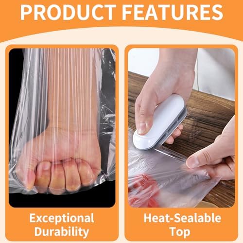 Plastic Flat Open Poly Bags, 30 Count 18 x 24 inch Clear Plastic Bags - Image 4
