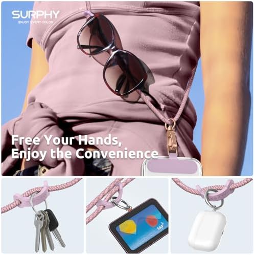 SURPHY Phone Lanyard Crossbody, Phone Strap Crossbody with 2 Tether Tabs - Image 3