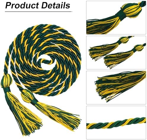 GraduationMall Graduation Honor Cord 68" ForestGold - Image 3