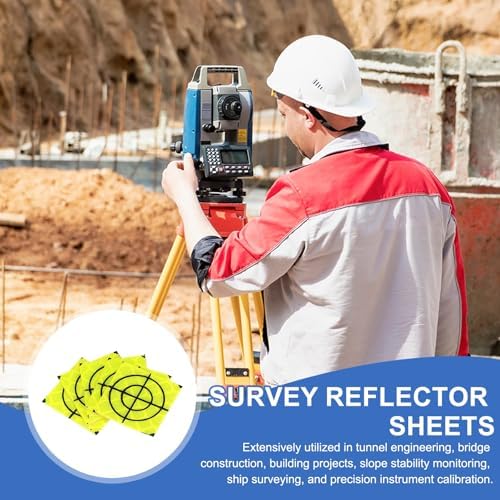 PATIKIL Survey Reflector Target Self-Adhesive Reflective Sheet Target Mark Tape, Suit for Ship Inspection - Image 5