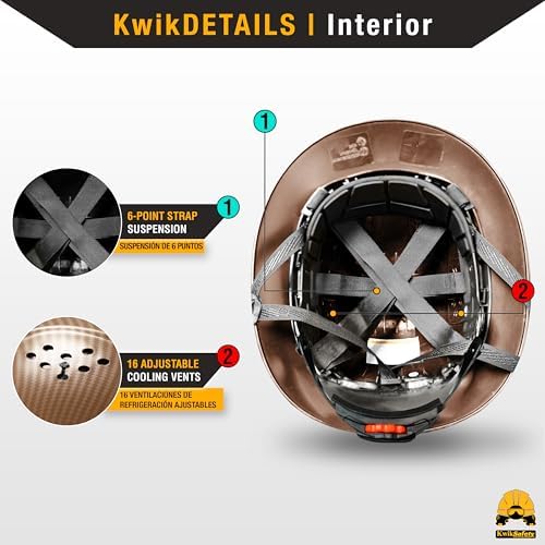 KwikSafety - Charlotte, NC - Hard Hats [Full Brim, Cap Style, Climbing Style] Type 1, Class C ANSI OSHA - Image 3